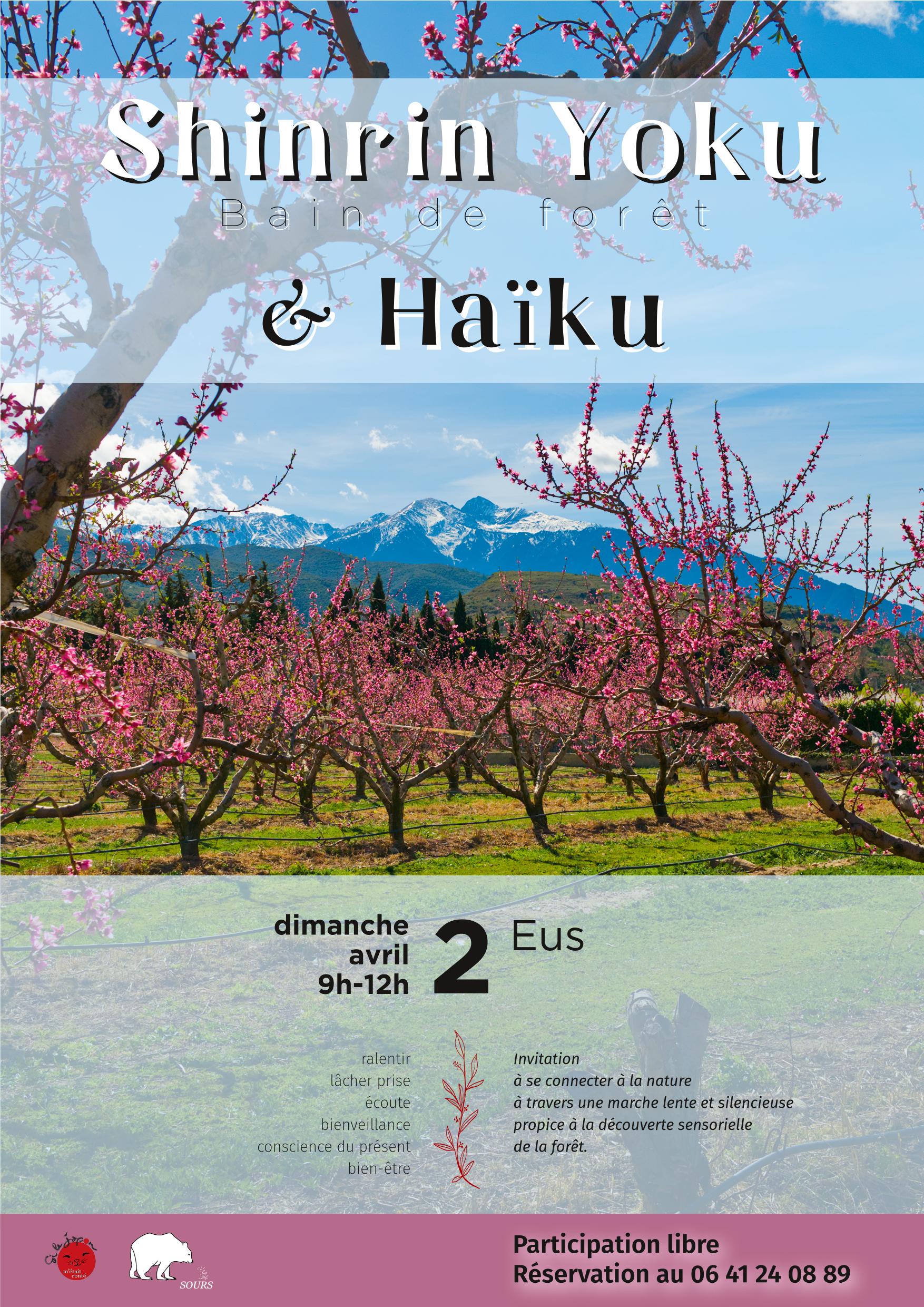 Bain de forêt et haïku à Eus