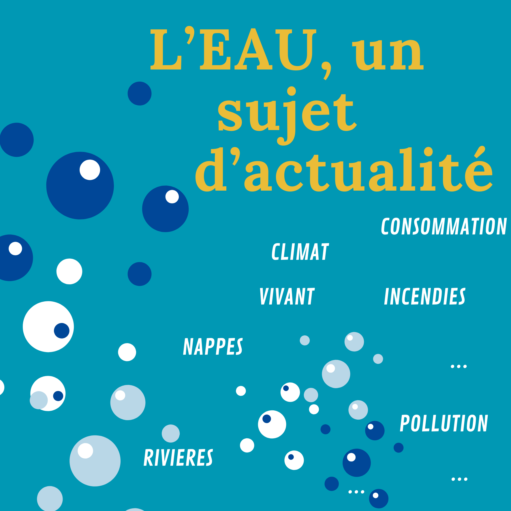 l'eau un sujet d'actualité